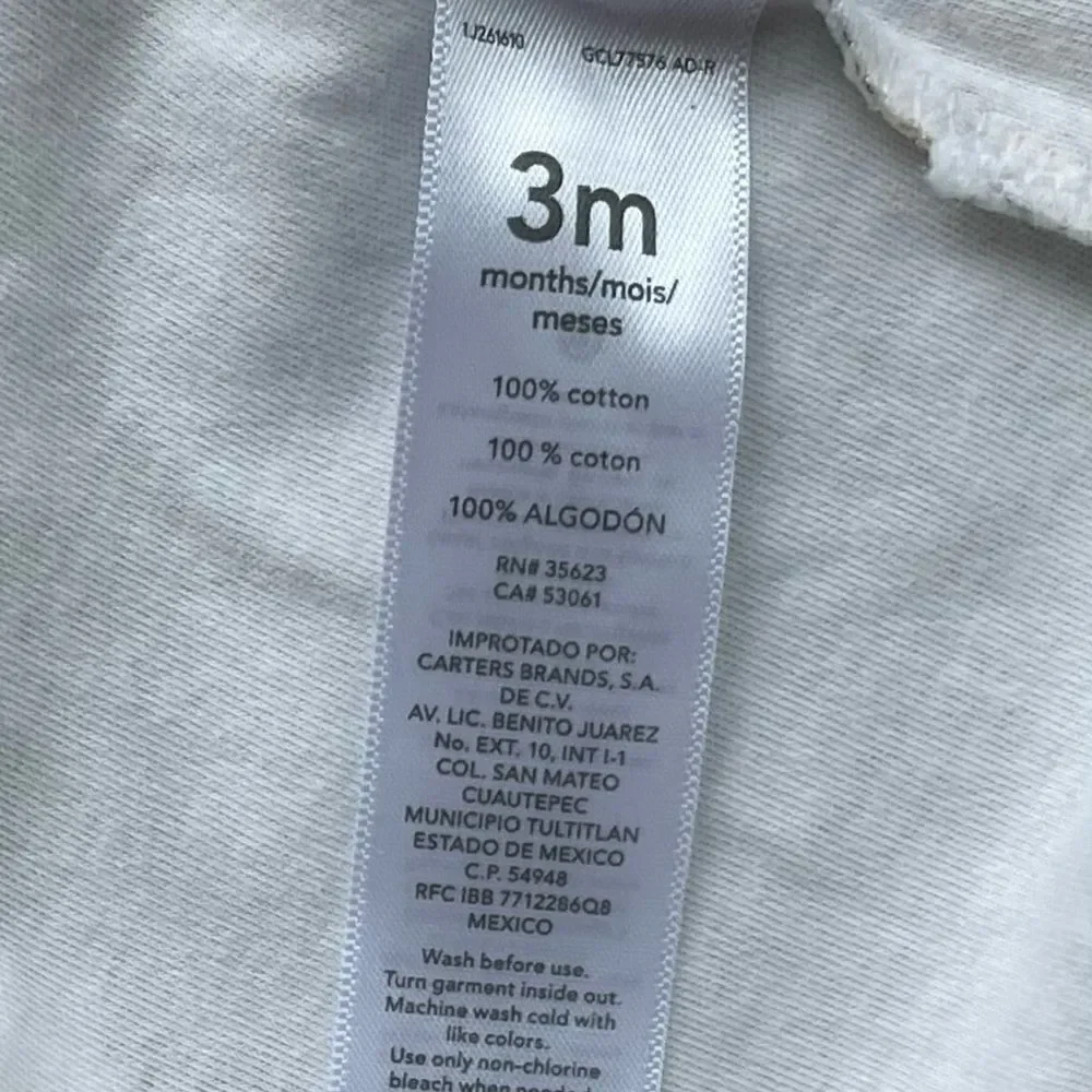 Carter’s Baby Boys & Baby Girls Hanukkah 2 Way Zip Sleep & Play Size 3 Month NWT